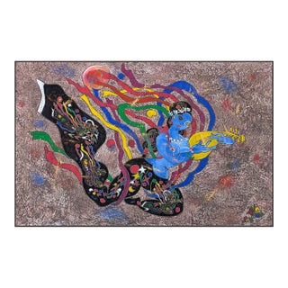 Jiang Tiefeng, Dance With Pipa (Huge Framed Original Painting on Rice Paper), 2003 For Sale
