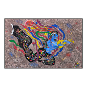 Jiang Tiefeng, Dance With Pipa (Huge Framed Original Painting on Rice Paper), 2003