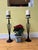 Large Cast Iron Candleholders, Set of 2 For Sale - Image 6 of 9