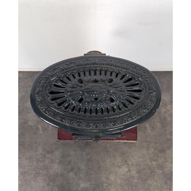 Metal Wood Stove in Cast Iron and Steel from Godin For Sale - Image 7 of 12