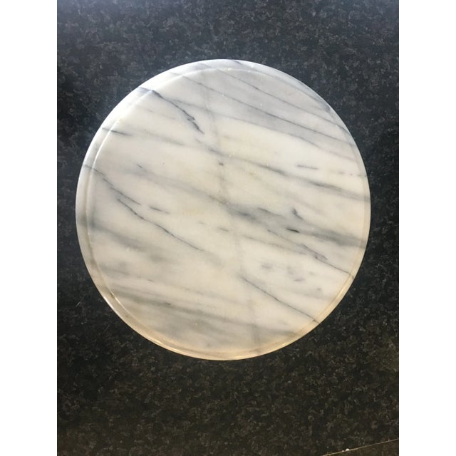Rotating Marble Platter on a Bearing, 1960s For Sale - Image 11 of 11
