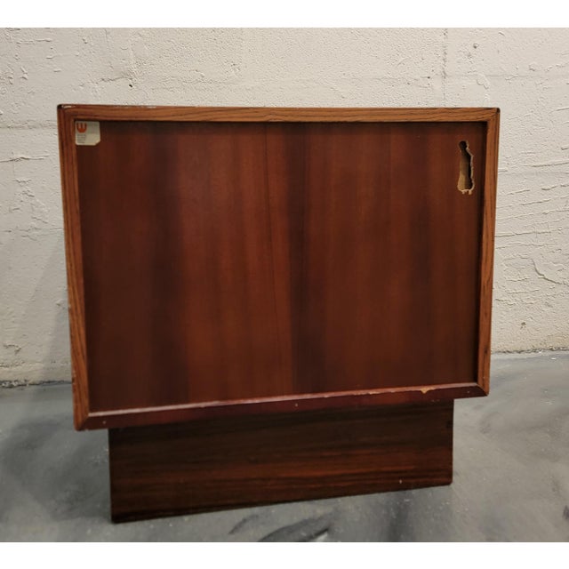 Brown Westnofa Rosewood Nightstand For Sale - Image 8 of 11