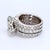 14k White Gold Adjoined Engagement Ring Set - Size 6.25 For Sale In Phoenix - Image 6 of 7