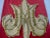 Realism Large Gold Embroidery Monogram Banner Fragment 1800 Hundreds For Sale - Image 3 of 12