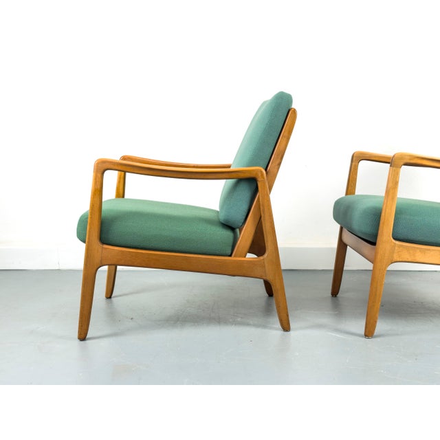 Danish Model FD-109 Lounge Chair by Ole Wanscher for France & Daverkosen, 1950s, Set of 2 For Sale - Image 6 of 18