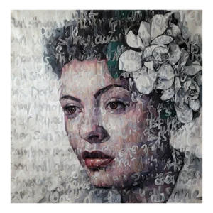 Christina Major Oil on Canvas of Billie Holiday 2021