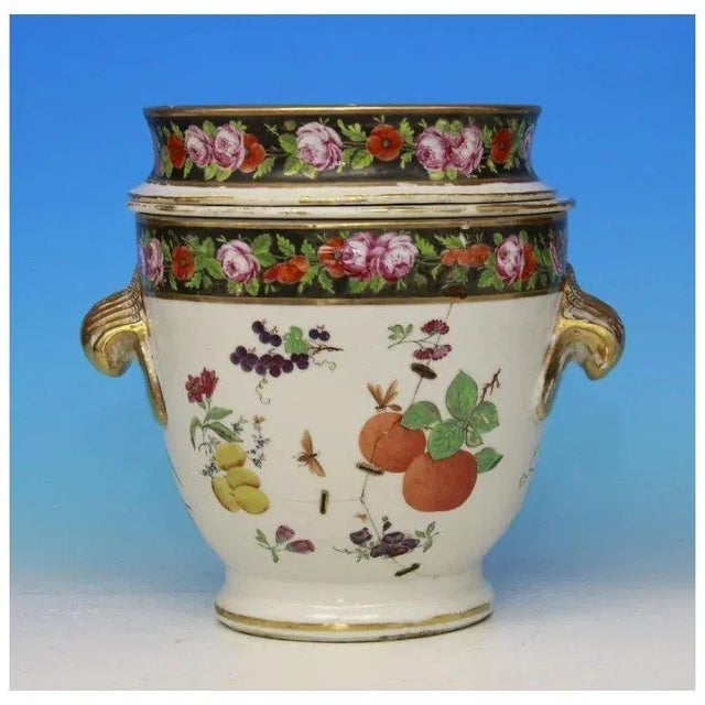 Antique 18th Century Chinese Export Famille Rose Porcelain Fruit Cooler or Ice Pail in the French Old Paris Porcelain Taste For Sale - Image 11 of 11