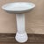 This Vintage White Ceramic Terracotta Glazed Column Pedestal Bird Bath is a stylish and functional addition to any garden...