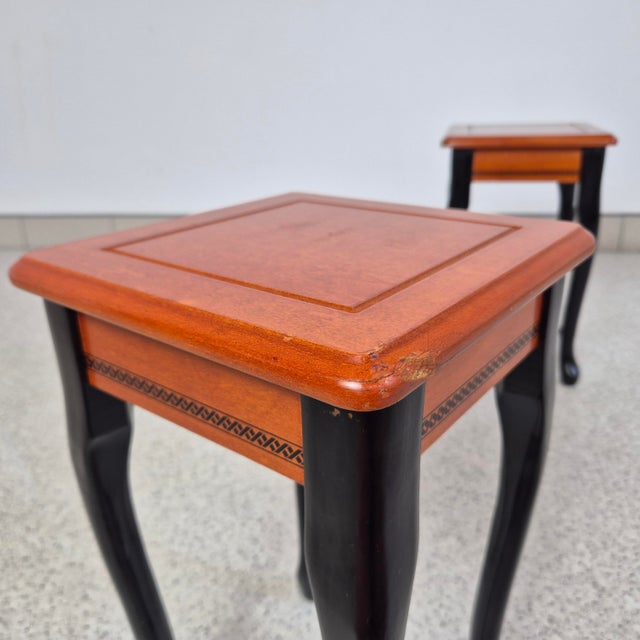 Vintage Decorative Plant Stands with Cabriole Legs, 1960s, Set of 2 For Sale - Image 4 of 10