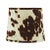 This brown faux cowhide drum lamp shade offers a rustic and western-inspired aesthetic, perfect for adding warmth and...