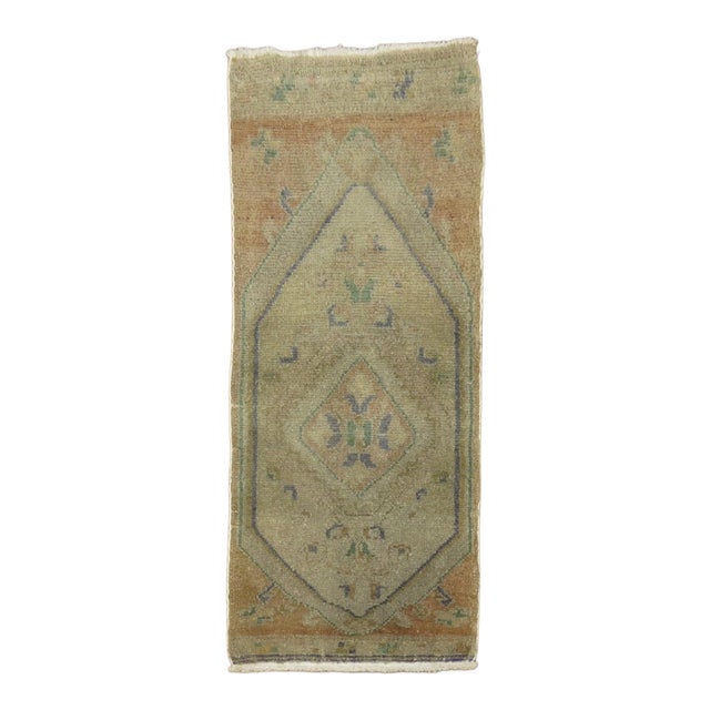 Peach Turkish Yastik rug no. y1715 For Sale
