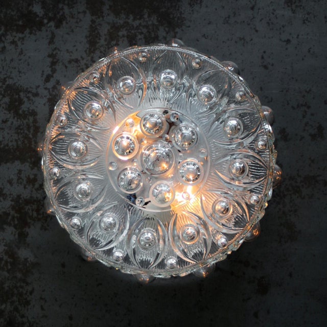 1960s Mid-Century Metal and Clear Glass Wall Sconces from Wila, 1960-1970 For Sale - Image 5 of 8