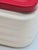 Beige Ceramic Butter Dish with a Red Metal Lid, 1950s For Sale - Image 8 of 12