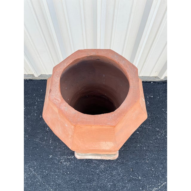 Antique Terracotta Chimney Pots- A Pair For Sale - Image 9 of 12