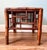 20th C. Asian Bamboo Side Table With Geometric Fretwork – Chinoiserie / British Colonial For Sale - Image 9 of 11