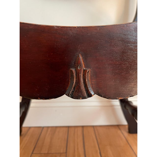 Late 19th Century Antique Scott Chair Co. Carved Mahogany Saddle Chair ...