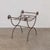 1920s French Iron Curule Stool For Sale In Los Angeles - Image 6 of 11