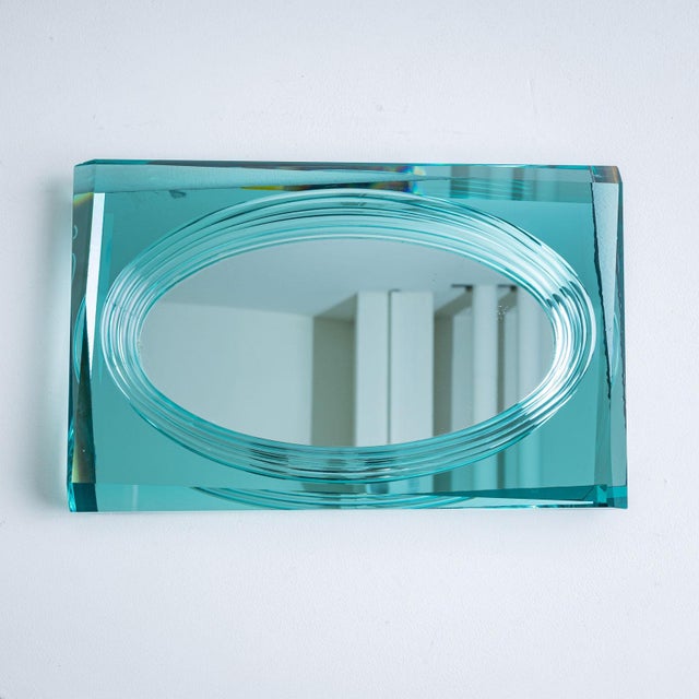 20th Century Glass Centerpiece in the style of Fontana Arte, Italy For Sale - Image 16 of 18