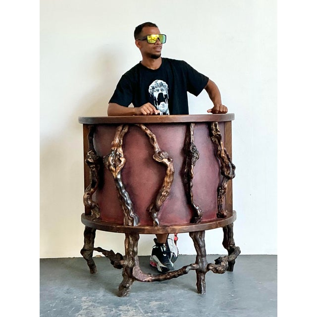 Vintage French Heavy Vine Dry Bar For Sale - Image 4 of 12