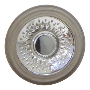 Vintage Framed Engraved Glass Plate