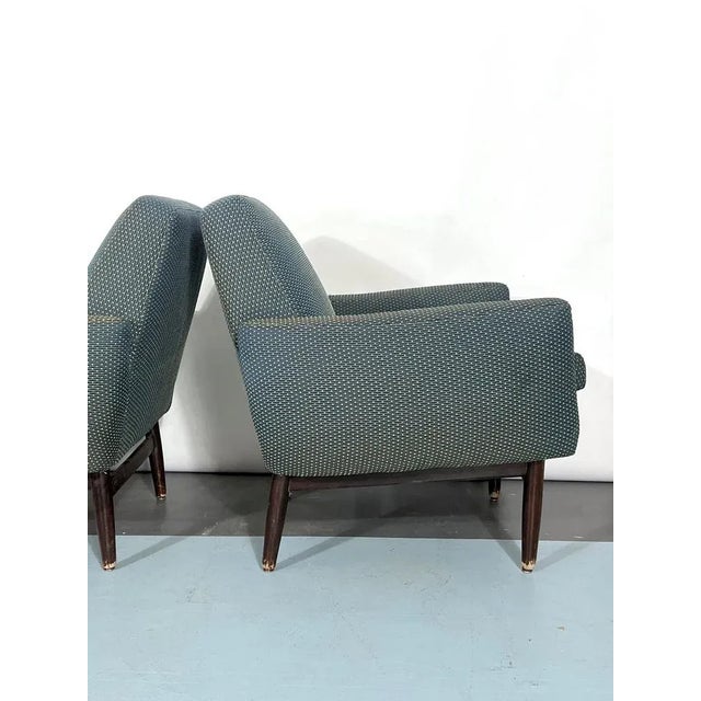 Set of Mid-Century Italian Wood Modern Armchairs, 1960s For Sale - Image 4 of 17