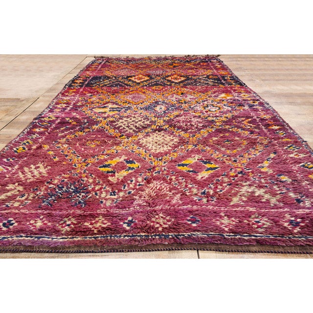 Vintage Beni M'Guild Moroccan Rug, 06'01 X 14'03 For Sale - Image 9 of 10