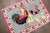 Cotton Persian Pictorial Rooster Bird Rug no. j4659 For Sale - Image 4 of 5