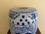 Late 20th Century Late 20th Century Blue and White Porcelain Chinoiserie Chinese Garden Stool or Side Table For Sale - Image 5 of 10