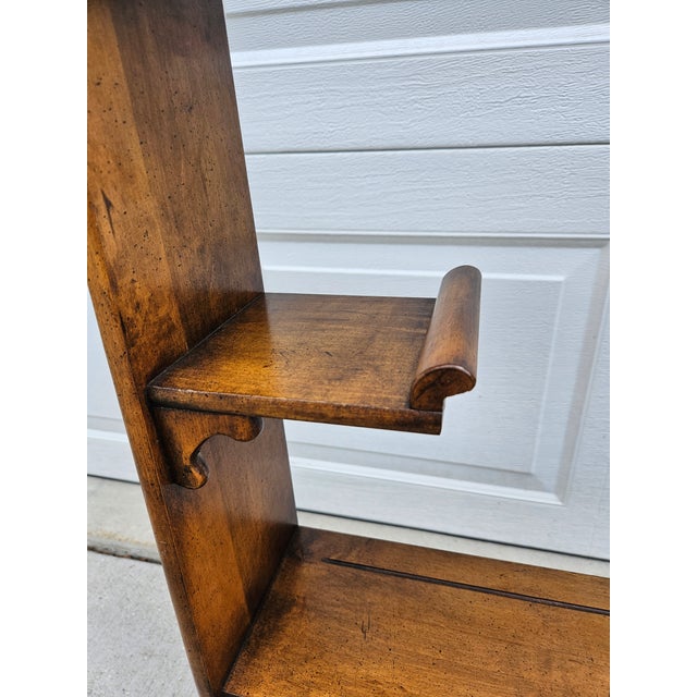 Wood Chippendale Wooden Floor or Wall Mount Etagere For Sale - Image 7 of 13