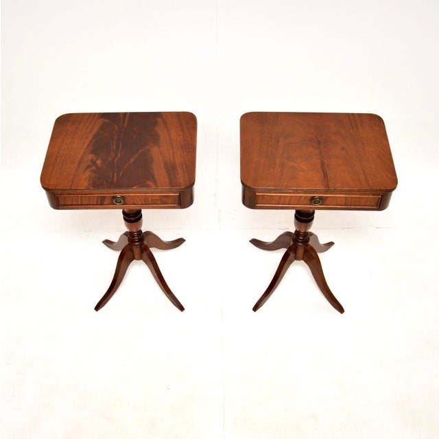 Antique Regency Side Tables, 1950s, Set of 2 For Sale - Image 6 of 13