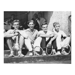 1934 Tennis Team Black & White Photograph For Sale