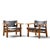 Mid-Century Modern Børge Mogensen for Fredericia Mid Century Oak and Leather Spanish Chairs - Pair For Sale - Image 3 of 13