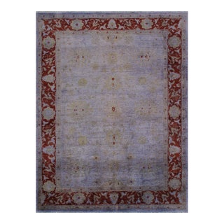 Pasargad Home Overdye Purple Wool Area Rug, 9' 3'' X 12' 1'' For Sale