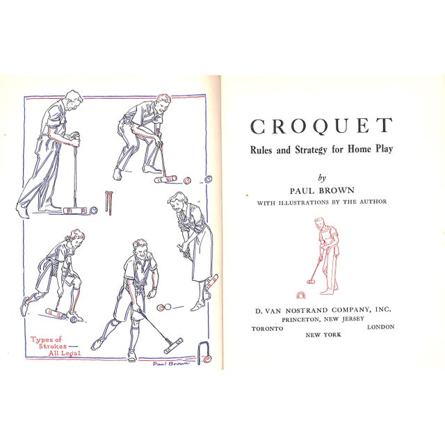 Traditional "Croquet Rules and Strategy for Home Play" Book 1957 Brown, Paul For Sale - Image 3 of 12