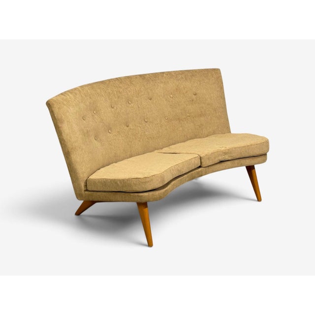 Carl Gustaf Hiort Af Ornäs, Sofa, Fabric, Lacquered Wood, Finland, 1940s For Sale In New York - Image 6 of 13