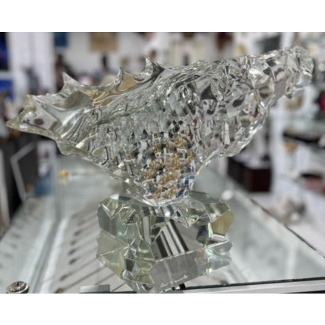 Glass Amazing Murano Glass Horse Head by Pino Signoretto For Sale - Image 7 of 14