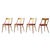 Dining Chairs in Wood and Pink from Tatra, 1960s, Set of 4 For Sale - Image 13 of 13