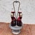 Late 19th Century Late 1800s 4 Piece Ruby Etched Glass Cruet Set and Silver Plated Rotating Stand For Sale - Image 5 of 11