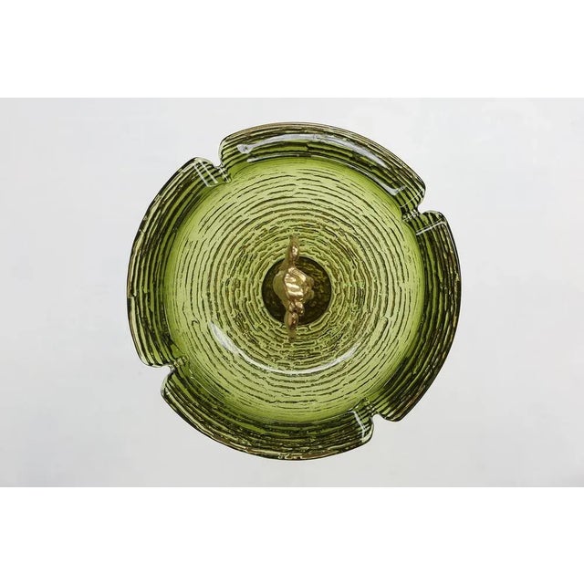 Mid-Century Glass and Metal Ashtray, 1970s For Sale - Image 6 of 11