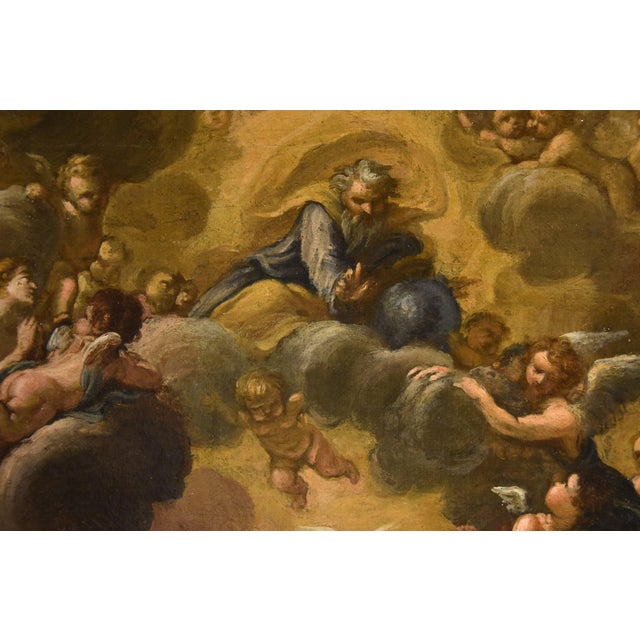 Ferri, Annunciation, 1600s, Oil on Canvas For Sale - Image 9 of 14