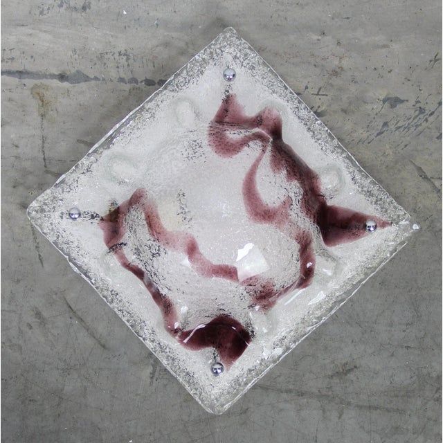 Murano Mazzega Glass Lamp, 1970s For Sale - Image 6 of 6