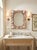 Glass Vintage Handcrafted Coastal Seashell & Starfish Wall Mirror For Sale - Image 7 of 12