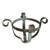 Antique Iron Vase Holders, Set of 2 For Sale - Image 6 of 6