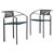 A postmodern Italian ‘Carrè VI’ chair by Fly Line. This striking chair features a black iron frame with angular arms,...