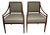 Pair of Bolier & Co Rosenau Upholstered Back Arm Chairs For Sale