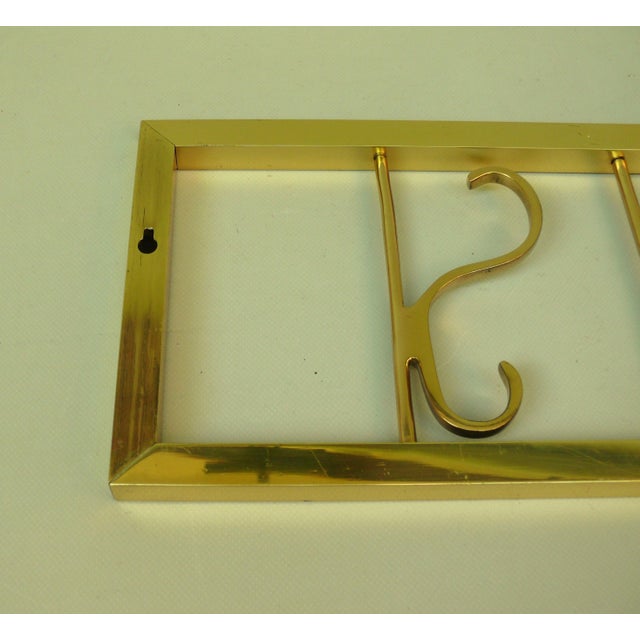 Wall Coat Rack with Folding Hooks, 1960s For Sale - Image 15 of 16