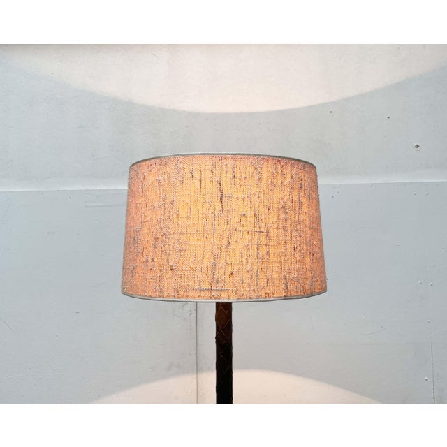 1960s Mid-Century Modern Danish Model Flet Leather Floor Lamp by Jo Hammerborg for Fog & Morup, 1960s For Sale - Image 5 of 18