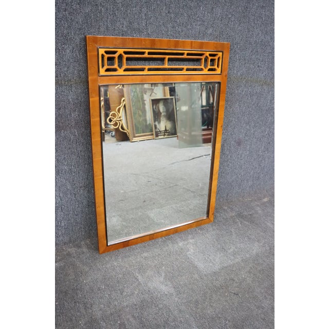 Mid Century Fruitwood Mirror