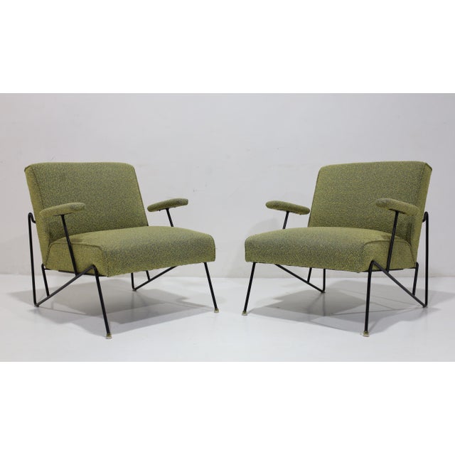 Green Dan Johnson Lounge Chairs, 1950s For Sale - Image 8 of 8