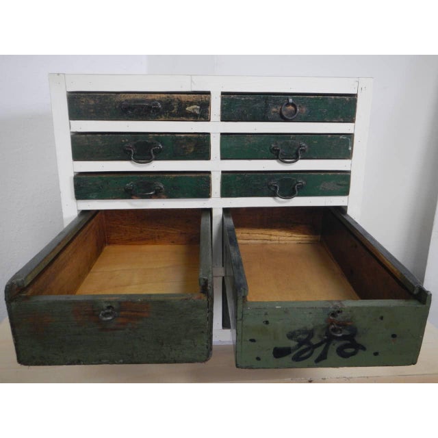 Table Chest of 10 Drawers, 1980 For Sale - Image 9 of 13